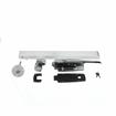 Picture of -1/8 to 3/8" Offset Stainless Steel Heavy Duty Walk-In Cooler Door Safety Latch with Lock, Strike, Gaskets and Panic Bar  Inside Release