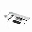 Picture of -1/8 to 3/8" Offset Stainless Steel Heavy Duty Walk-In Cooler Door Safety Latch with Lock, Strike, Gaskets and Panic Bar  Inside Release
