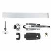 Picture of -1/8 to 3/8" Offset Stainless Steel Heavy Duty Walk-In Cooler Door Safety Latch with Lock, Strike, Gaskets and Panic Bar  Inside Release