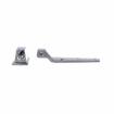 Picture of Flush Offset Polished Chrome Cam-Rise Walk-In Door Hinge With Spring Assist