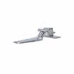 Picture of Flush Offset Polished Chrome Cam-Rise Walk-In Door Hinge With Spring Assist