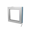 Picture of 14" H x 14" W x 4" D Brushed Aluminum 120V 84W Heated View Port