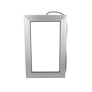 Picture of 24" H x 14" W x 4" D Brushed Aluminum 120V 120W Heated View Port