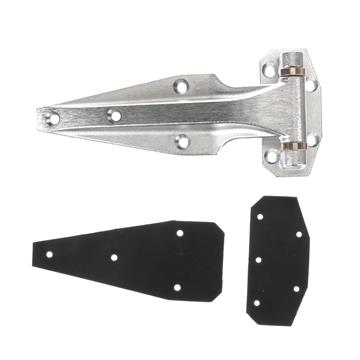 Picture of 5/8" Offset Chrome Plated Brass Heavy Duty Hinge With Brass Bushings and Gaskets