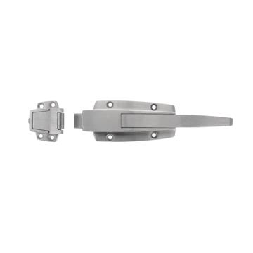 Picture of 3/4" To 1-5/8" Offset Satin Stainless Steel Heavy Duty Walk-In Cooler Door Safety Latch