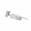 Picture of 3/4" To 1-5/8" Offset Satin Stainless Steel Heavy Duty Walk-In Cooler Door Safety Latch With Cylinder Lock
