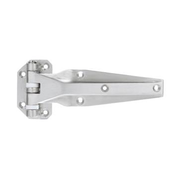 Picture of Flush Offset Satin Stainless Steel Heavy Duty Left Hand Walk-In Cooler Door Hinge