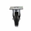 Picture of Medium Duty 3-1/2" x 3-1/2" Universal Plate Caster With 5" Black Polyolefin Wheel
