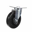 Picture of Medium Duty 3-1/2" x 3-1/2" Universal Plate Caster With 5" Black Polyolefin Wheel