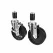 Picture of Caster Kit, Medium Duty 1-1/2" Expanding Stem Caster With 5" Black Polyolefin Wheel, 2 Brake And 2 Non-Brake In Retail Box