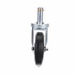 Picture of Medium Duty .846" OD x 2-3/4" L Spring Ring Stem Caster With 5" Black Polyolefin Wheel