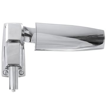Picture of Flush Offset Polished Chrome Adjustable Cam-Rise Lift-Off Walk-In Door Hinge With Spring Assist