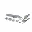Picture of 1-7/8" Offset Polished Chrome Adjustable Cam-Rise Lift-Off Walk-In Door Hinge With Spring Assist