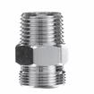 Picture of Chrome Plated Brass Pre-Rinse Hose Adapter Converts Encore Hose to Male 1/2" NPT (Retail Packaging)