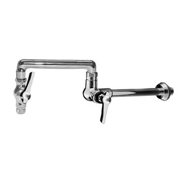 Picture of Encore® Brass Chrome Plated Single Wall Mount Faucet with 18" Swivel Spout with Pot Filler End