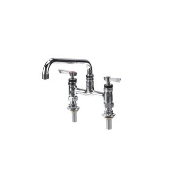 Picture of Encore® 6" OC Brass Chrome Plated Elevated Deck Mount Faucet with 12" Swivel Spout