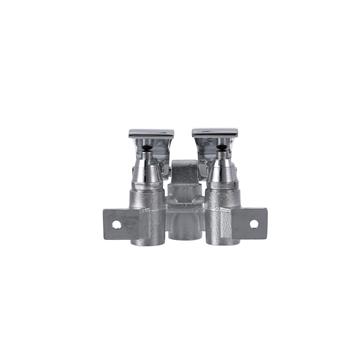 Picture of Encore® Knee Valve with Dual Pedal and Rough Chrome Valve Body, Retail Packaging
