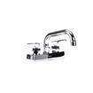 Picture of Encore 4" OC Deck Mount Faucet with 6" Swivel Spout and Lever Handles, Retail Packaging