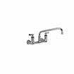 Picture of Encore® 8" OC. Brass Chrome Plated Wall Mount Faucet with 12" Swivel Spout
