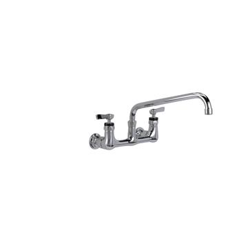 Picture of Encore® 8" OC. Brass Chrome Plated Wall Mount Faucet with 12" Swivel Spout