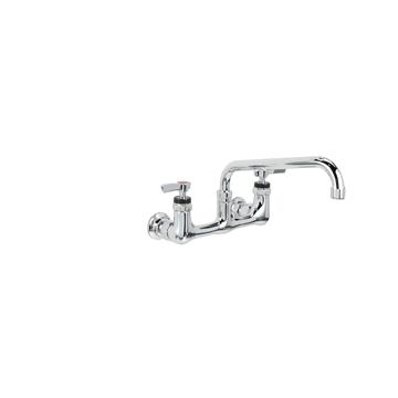 Picture of Encore® 8" OC. Brass Chrome Plated Wall Mount Faucet with 14" Swivel Spout, Retail Packaging