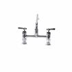 Picture of Encore® 8" OC Brass Chrome Plated Deck Mount Faucet with 12" Swivel  Spout, Retail Packaging