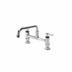 Picture of Encore® 8" OC Brass Chrome Plated Deck Mount Faucet with 12" Swivel  Spout, Retail Packaging