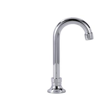 Picture of Encore® Brass Chrome Plated Deck Mount Spout Base with 3-1/2" Swivel Gooseneck Spout, Retail Packaging