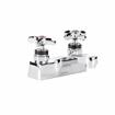 Picture of Encore® Brass Chrome Plated 4" OC Centerset Deck Mount Faucet Ceramic Valves with 4" Cast Spout Spout Cross Handles