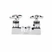 Picture of Encore® Brass Chrome Plated 4" OC Centerset Deck Mount Faucet Ceramic Valves with 4" Cast Spout Spout Cross Handles