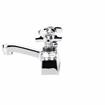Picture of Encore® Brass Chrome Plated 4" OC Centerset Deck Mount Faucet Ceramic Valves with 4" Cast Spout Spout Cross Handles