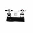 Picture of Encore® Brass Chrome Plated 4" OC Centerset Deck Mount Faucet Ceramic Valves with 4" Cast Spout Spout Cross Handles