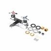 Picture of Encore® Brass Chrome Plated 4" OC Centerset Deck Mount Faucet Ceramic Valves with 4" Cast Spout Spout Cross Handles