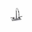 Picture of Encore 4" OC Wall Mount Faucet Ceramic Valves with 6" Swivel Gooseneck Spout, Retail Packaging