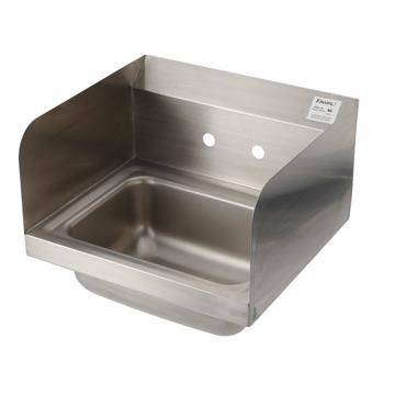 Picture of Encore® Wall Mount Type 304 Series Stainless Steel Hand Sink 14" x 10" x 5" Deep with Double Side Splash
