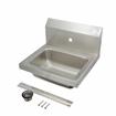 Picture of Encore® Wall Mount Type 304 Series Stainless Steel Hand Sink Single Mounting Hole 14" x 10" x 5" Deep Less Side Splash