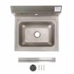 Picture of Encore® Wall Mount Type 304 Series Stainless Steel Hand Sink Single Mounting Hole 14" x 10" x 5" Deep Less Side Splash