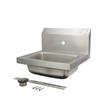 Picture of Encore® Wall Mount Type 304 Series Stainless Steel Hand Sink Single Mounting Hole 14" x 10" x 5" Deep Less Side Splash