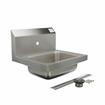 Picture of Encore® Wall Mount Type 304 Series Stainless Steel Hand Sink Single Mounting Hole 14" x 10" x 5" Deep Less Side Splash