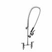 Picture of Encore®  8" OC Brass Chrome Plated Deck Mount Pre Rinse with Wall Bracket, Retail Packaging