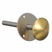 Picture of Stainless Steel Surface Mount Inside Safety Release With Brass Knob For 3" Door Thickness
