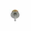Picture of Stainless Steel Surface Mount Inside Safety Release With Brass Knob For 4" Door Thickness