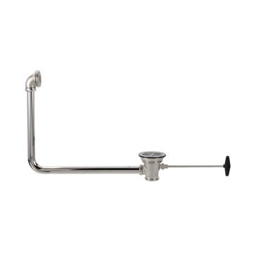 Picture of Encore® Quik-Flo Rotary Drain with Flat Strainer, 3-1/2" Sink Opening, 2" Male or 1-1/2" Female Outlet with Overflow Assembly