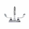 Picture of Encore 4" OC Deck Mount Faucet with 6-1/2" Swivel Gooseneck Spout and 4" Wrist Blade Handles, Retail Packaging