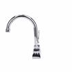 Picture of Encore 4" OC Deck Mount Faucet with 6-1/2" Swivel Gooseneck Spout and 4" Wrist Blade Handles, Retail Packaging