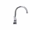 Picture of Encore 4" OC Deck Mount Faucet with 6-1/2" Swivel Gooseneck Spout and 4" Wrist Blade Handles, Retail Packaging