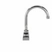 Picture of Encore 4" OC Deck Mount Faucet Ceramic Valves with 6" Swivel Gooseneck Spout, Retail Packaging