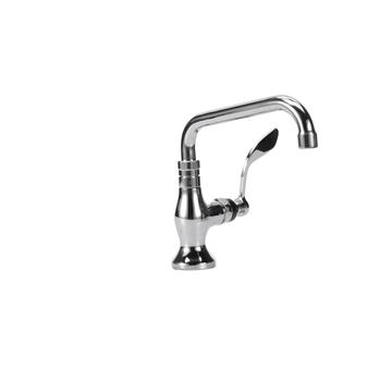 Picture of Encore® Brass Chrome Plated Single Pantry Deck Mount Faucet Ceramic Valve 8" Swivel Spout 4" Wrist Blade Handle