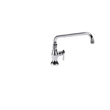 Picture of Encore® Brass Chrome Plated Single Pantry Deck Mount Faucet 12" Swivel Spout and Mixing Valve