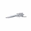 Picture of 1-3/4" Offset Satin Chrome Cam-Rise Walk-In Door Hinge With Spring Assist